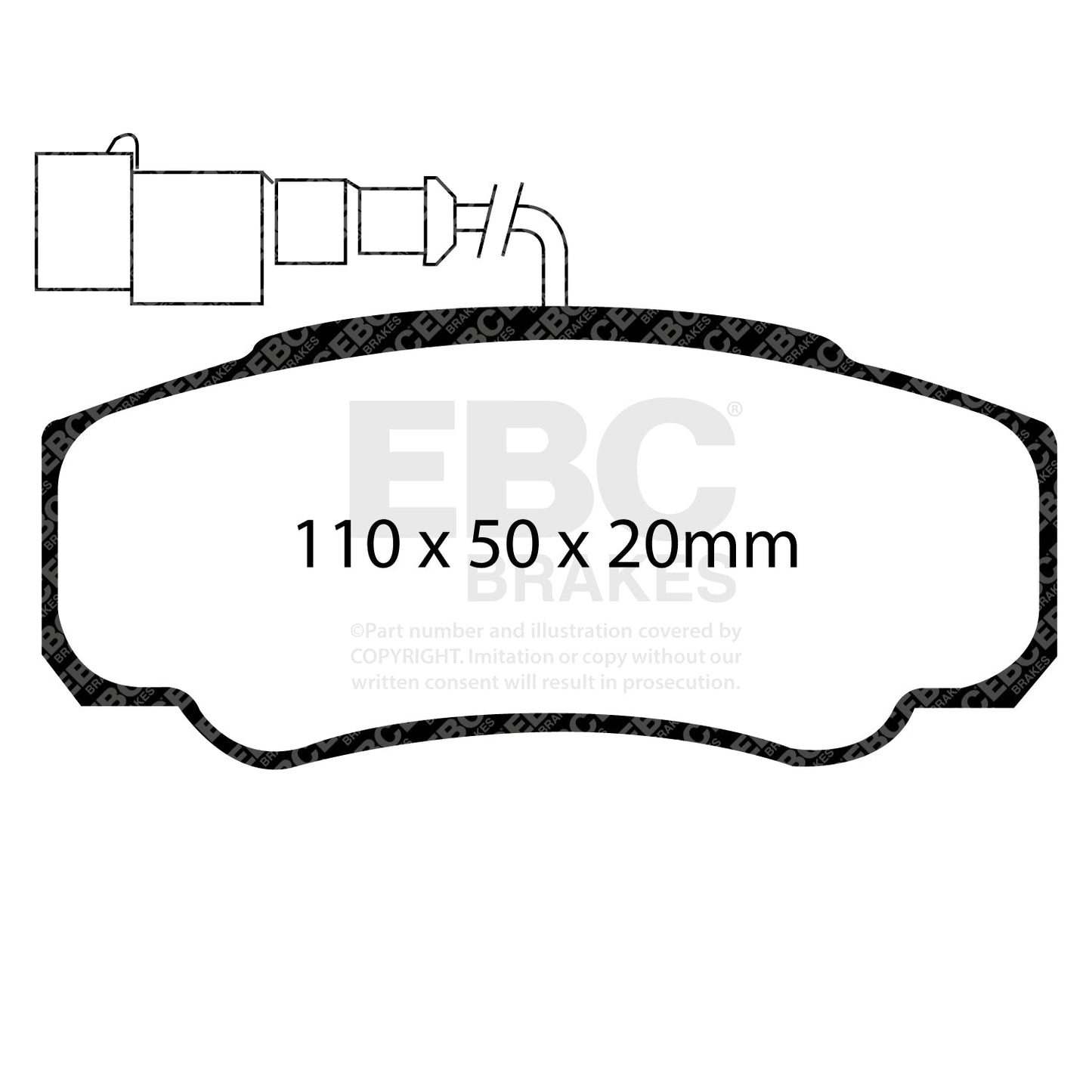 EBC Ultimax OE Replacement Brake Pad Set (DP1957)
