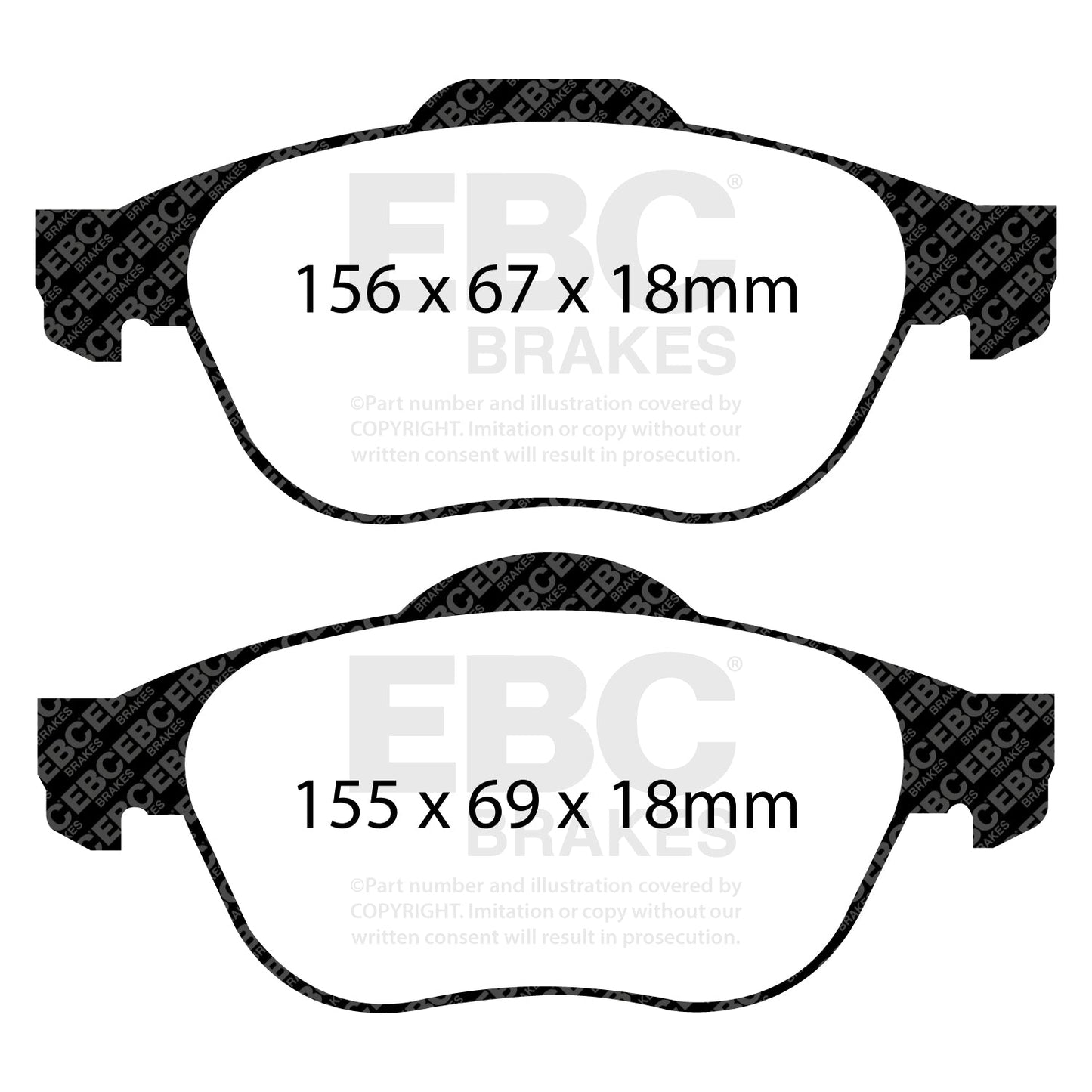 EBC Brakes Pad and Disc Kit (PD08KF611)