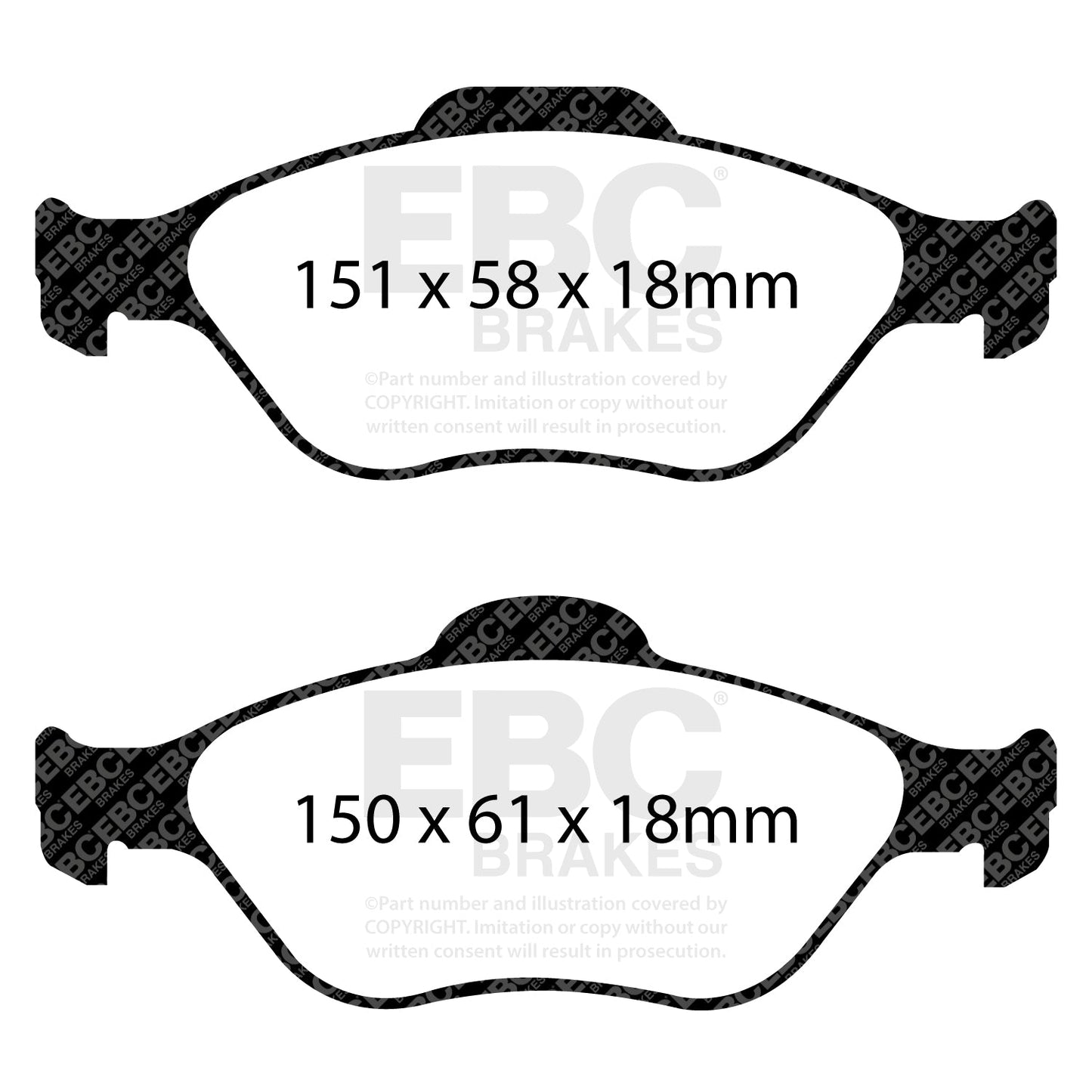EBC Ultimax OE Replacement Brake Pad Set (DP1972)