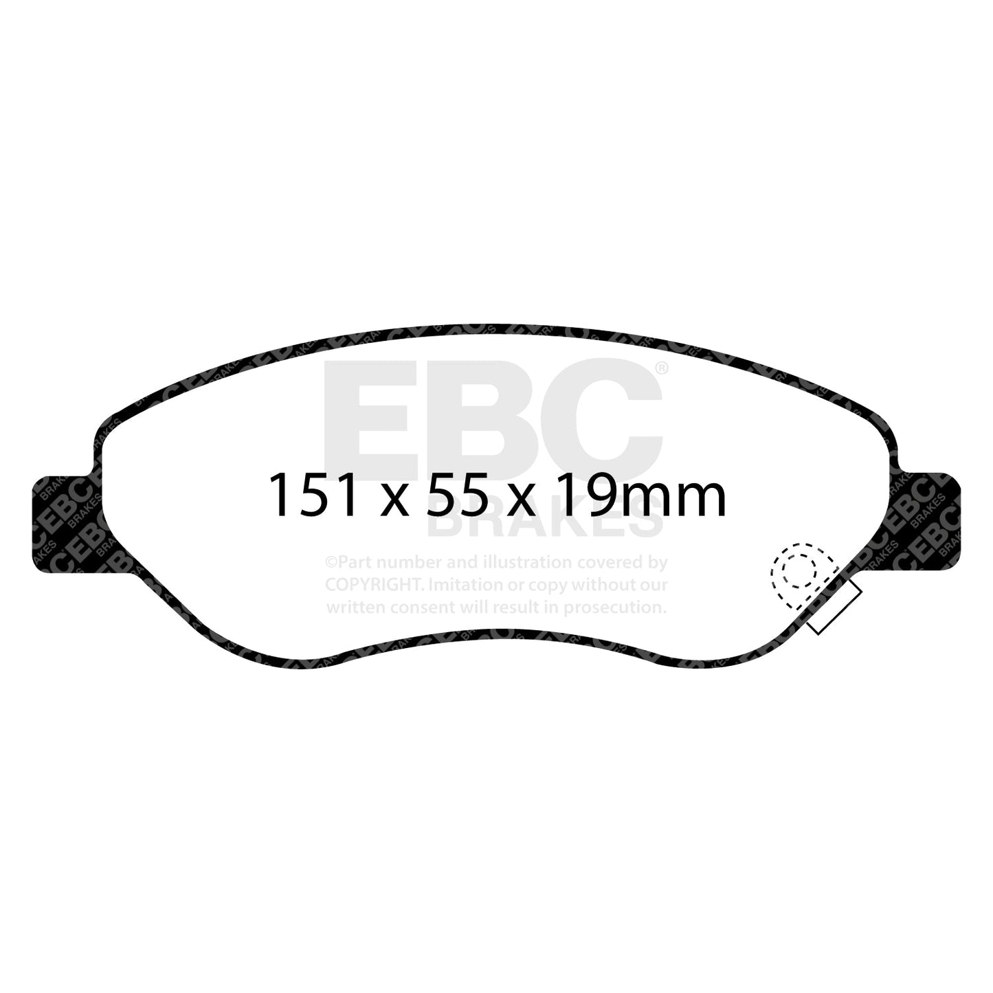 EBC Greenstuff 2000 Series Sport Brake Pad Set (DP21981)