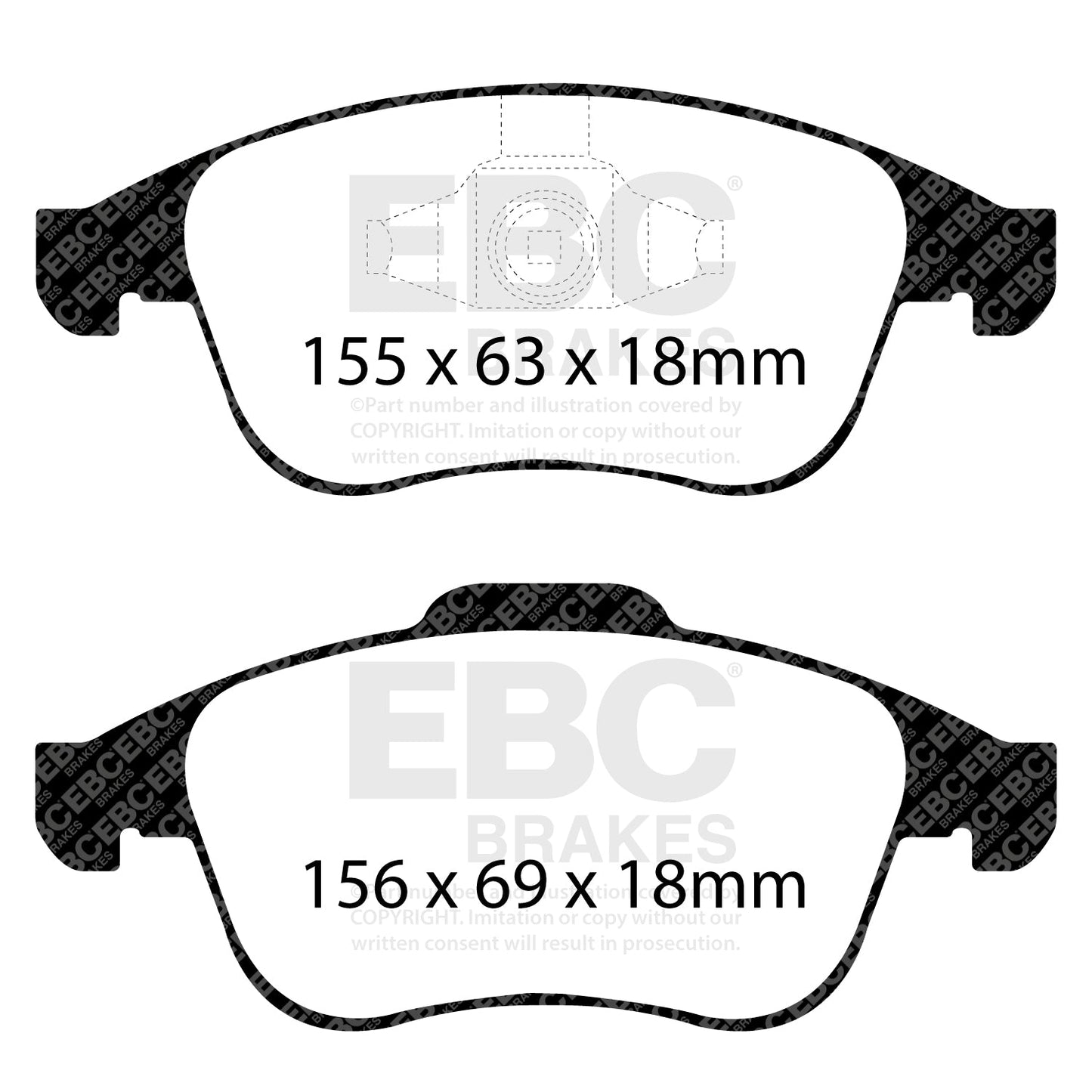 EBC Brakes Pad and Disc Full vehicle Kit (PD40K2251)