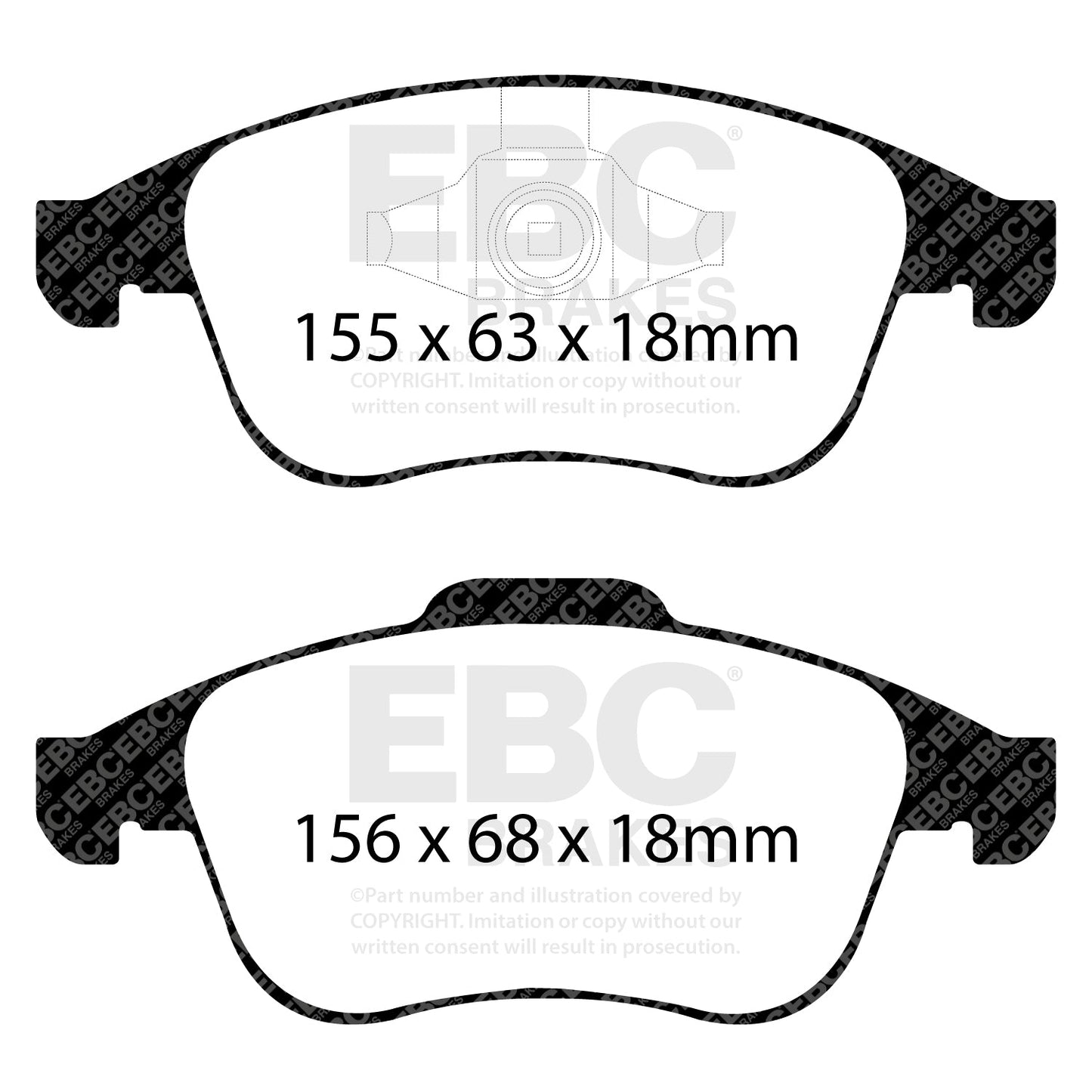 EBC Brakes Pad and Disc Full vehicle Kit (PD40K2254)
