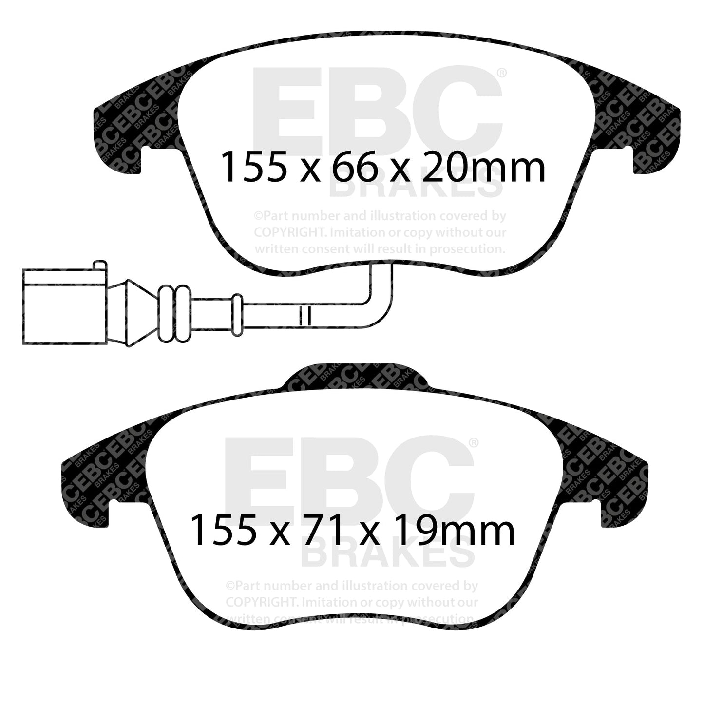 EBC Brakes Pad and Disc Kit (PD06KF789)