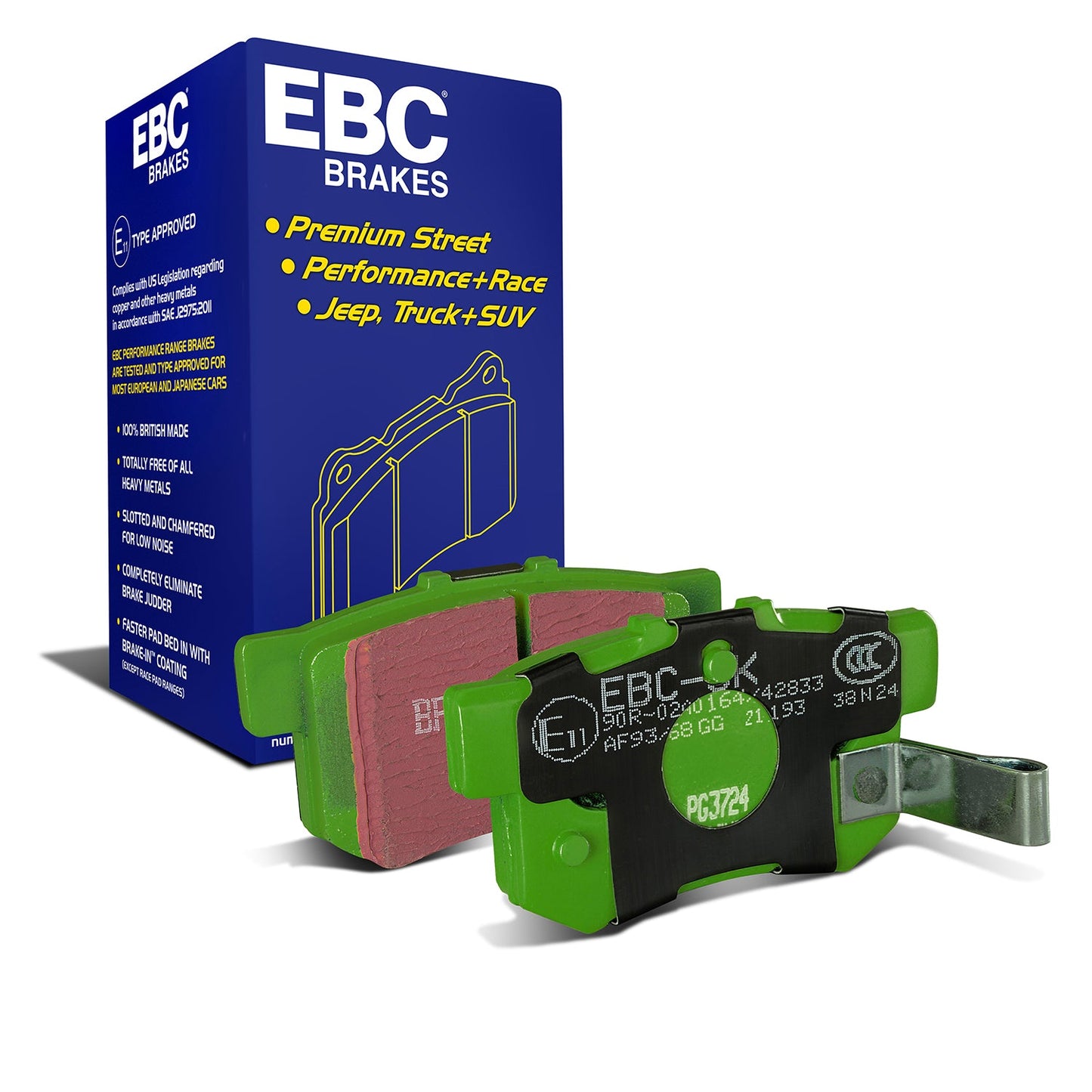EBC Greenstuff 2000 Series Sport Brake Pad Set (DP21193)