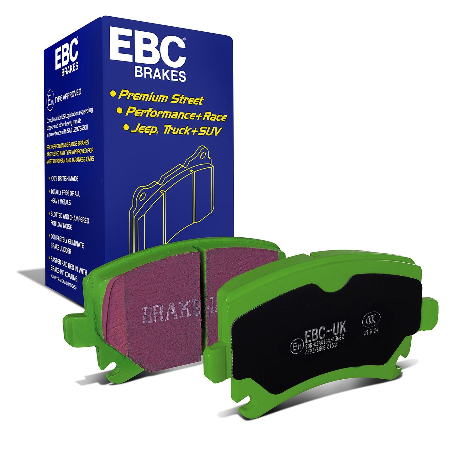 EBC Greenstuff 2000 Series Sport Brake Pad Set (DP21518)