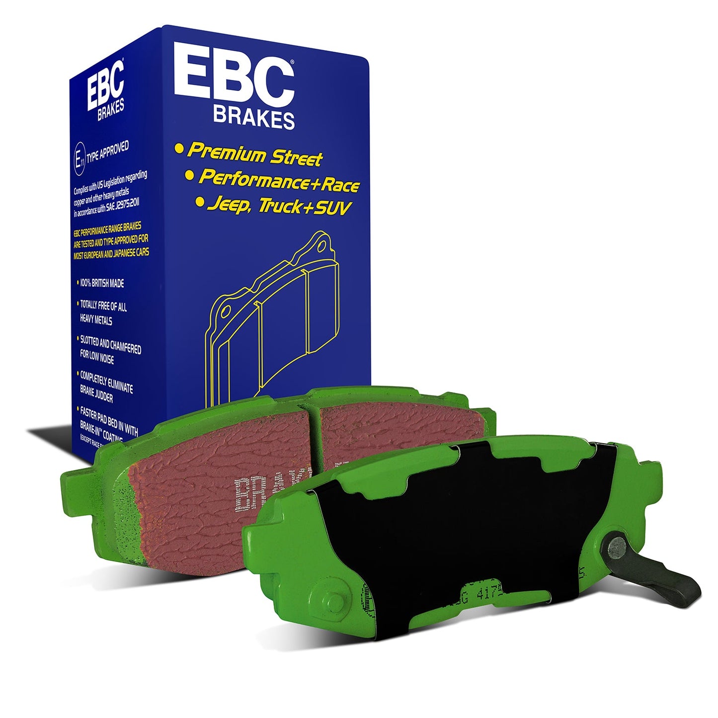 EBC Greenstuff 2000 Series Sport Brake Pad Set (DP21758)