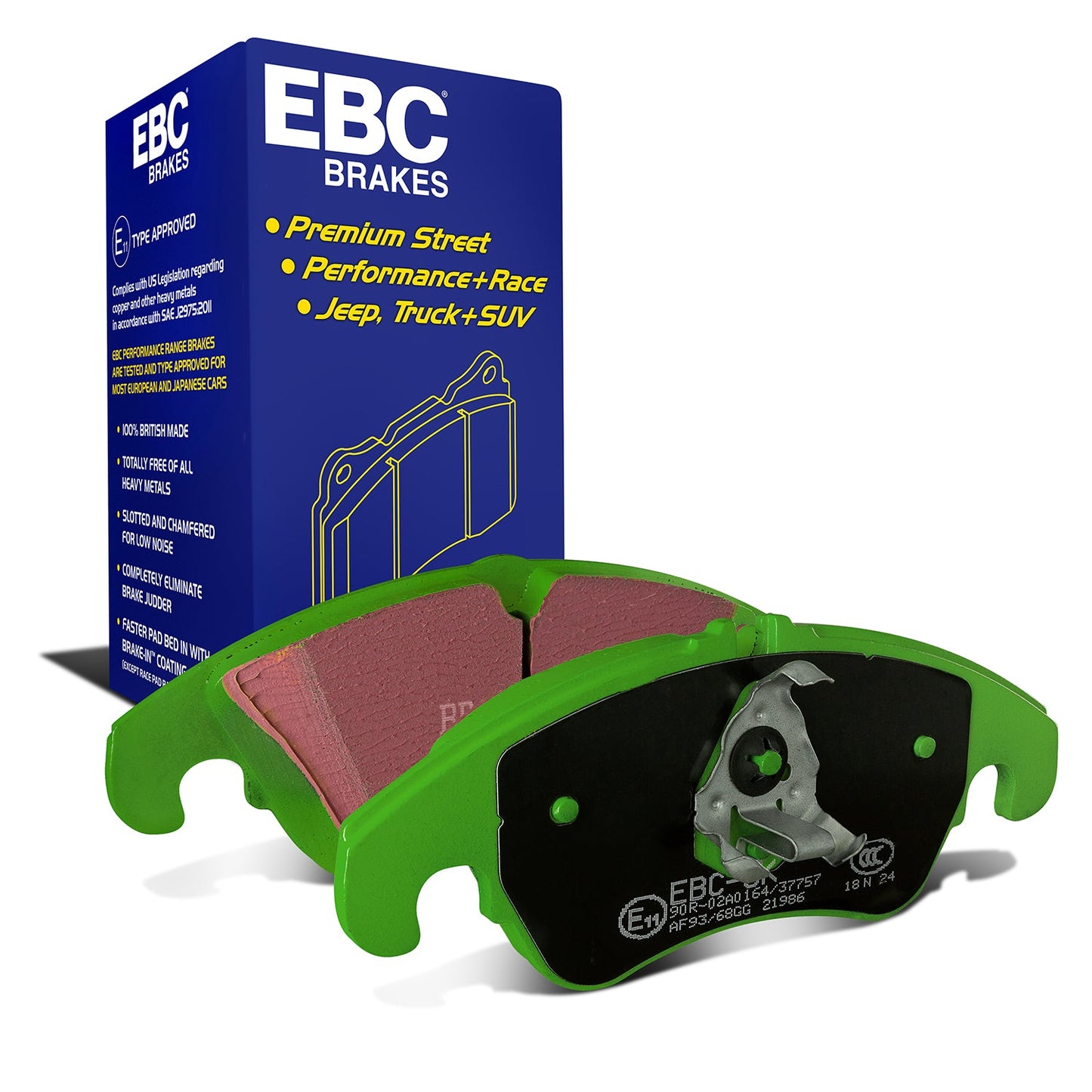 EBC Greenstuff 2000 Series Sport Brake Pad Set (DP21986)