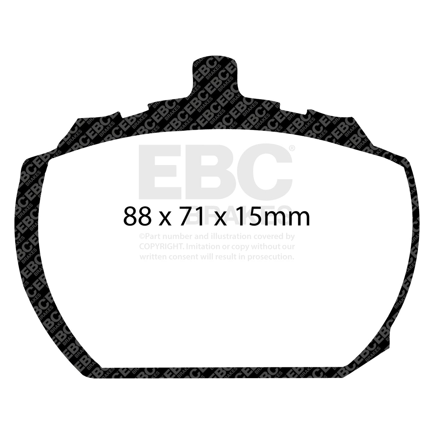 EBC Brakes Greenstuff Pad and Plain Disc kit (PD01KF1520)