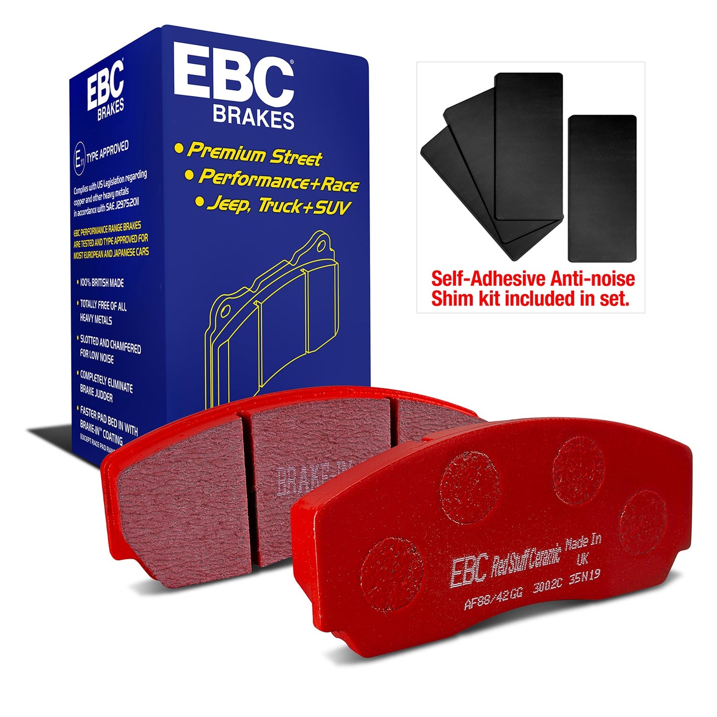 EBC Redstuff 3000 Series Sport Brake Pad Set (DP3002C)