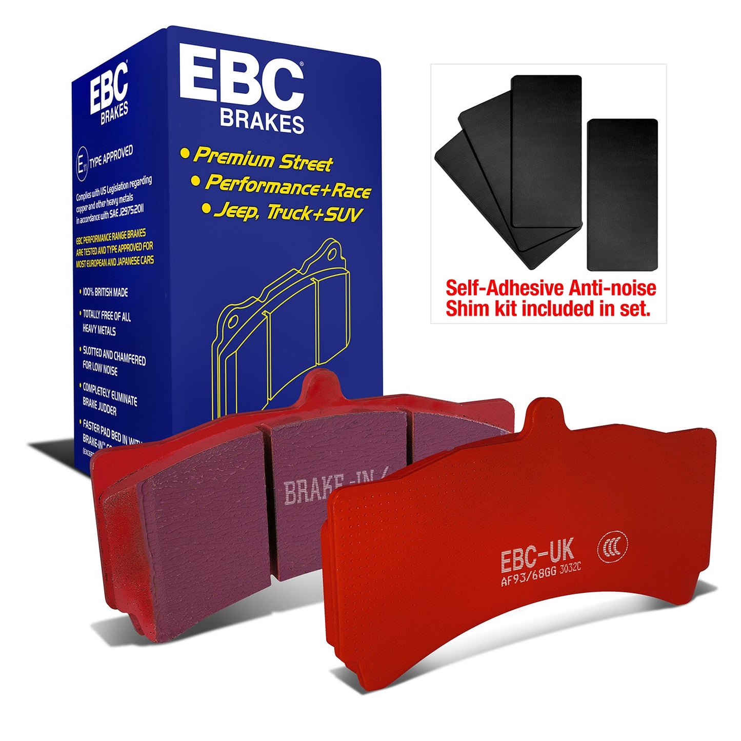 EBC Redstuff 3000 Series Sport Brake Pad Set (DP3032C)