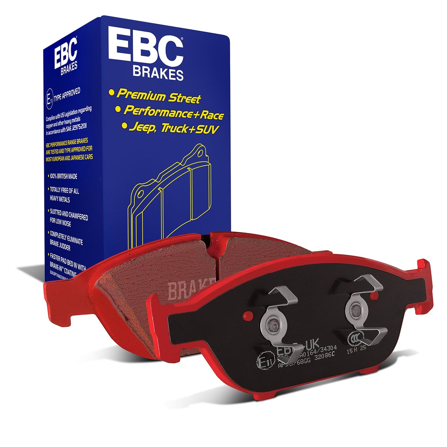 EBC Redstuff 3000 Series Sport Brake Pad Set (DP32086C)