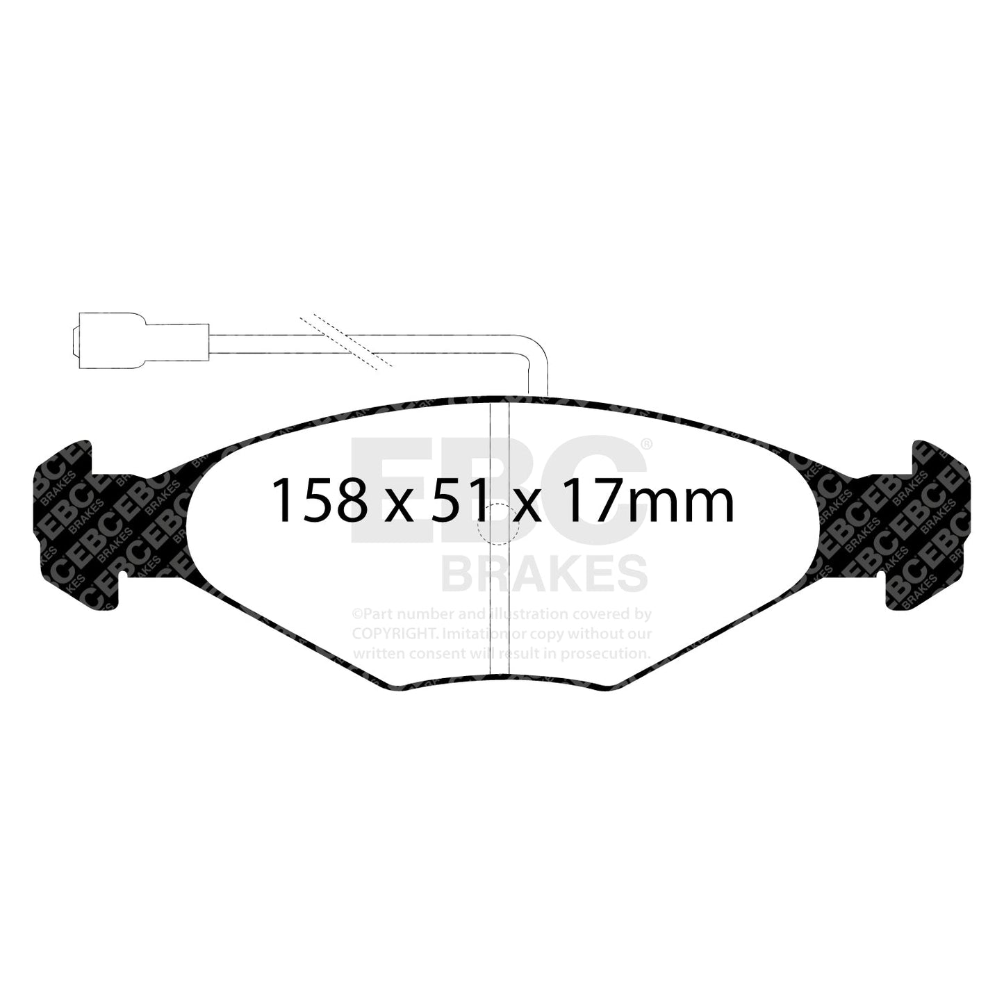 EBC Ultimax OE Replacement Brake Pad Set (DP384)