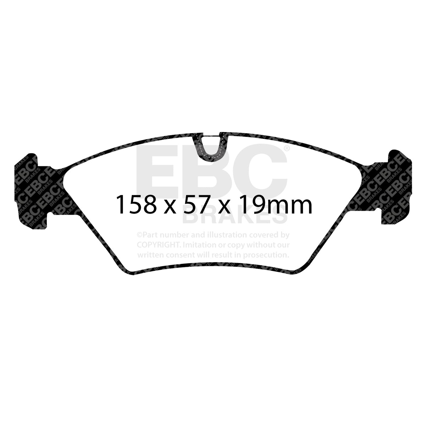 EBC Racing RP-1 Track and Race Brake Pads (DP8414RP1)