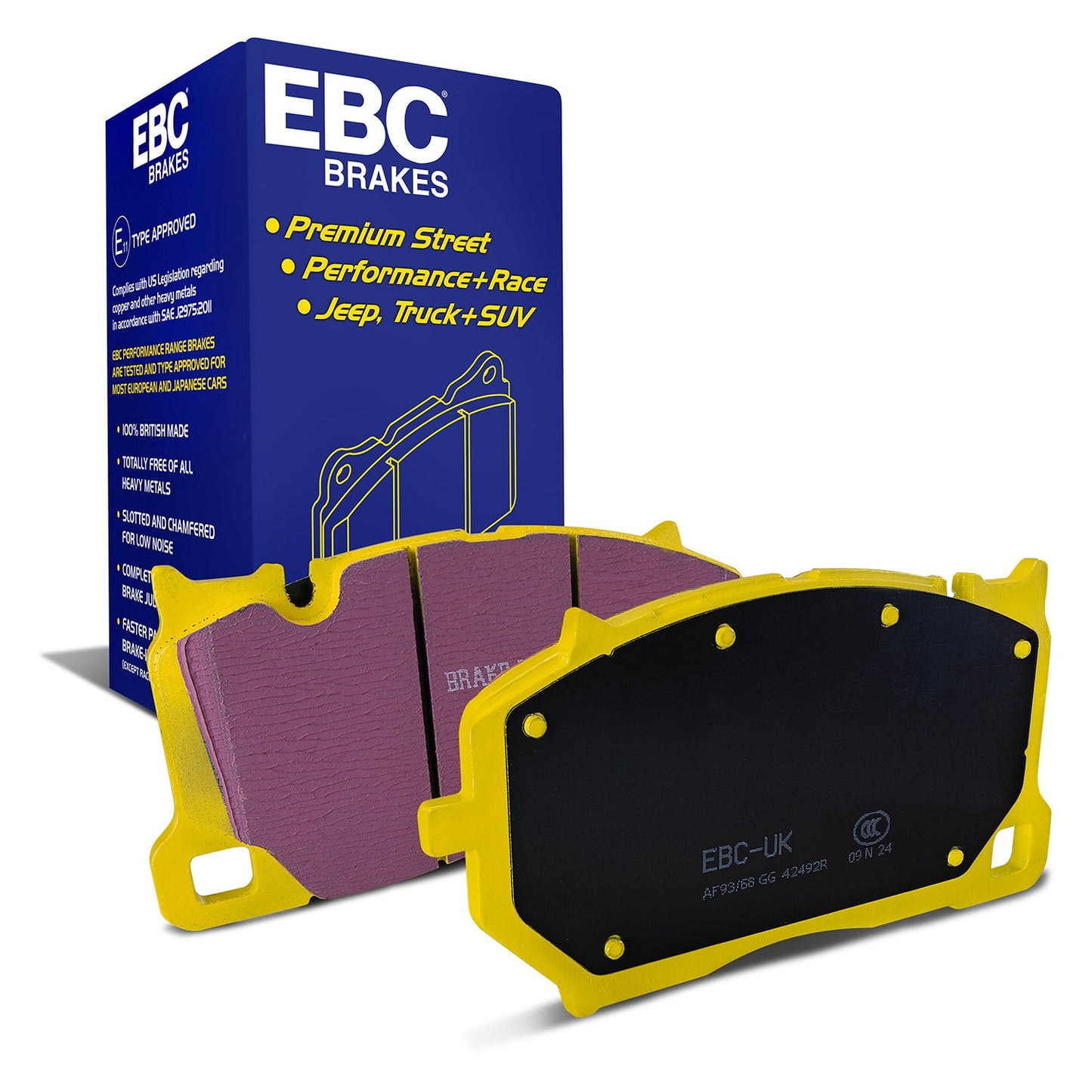 EBC YellowStuff Fast Road & Track Day Brake Pads (DP42492R)