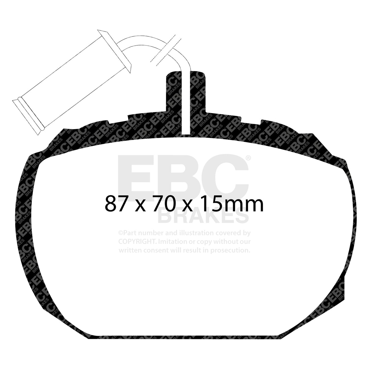 EBC Brakes Ultimax Pad and Plain Disc kit (PDKF1734)