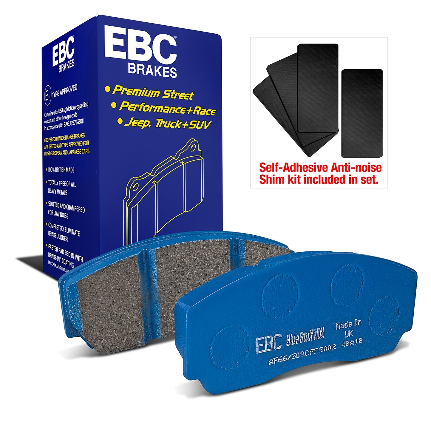 EBC Bluestuff NDX Trackday Brake Pad Set (DP5002NDX)