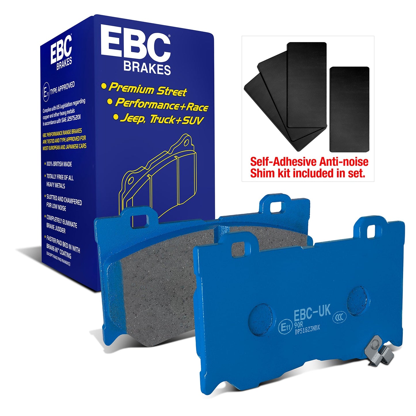 EBC Bluestuff NDX Trackday Brake Pad Set (DP51823NDX)