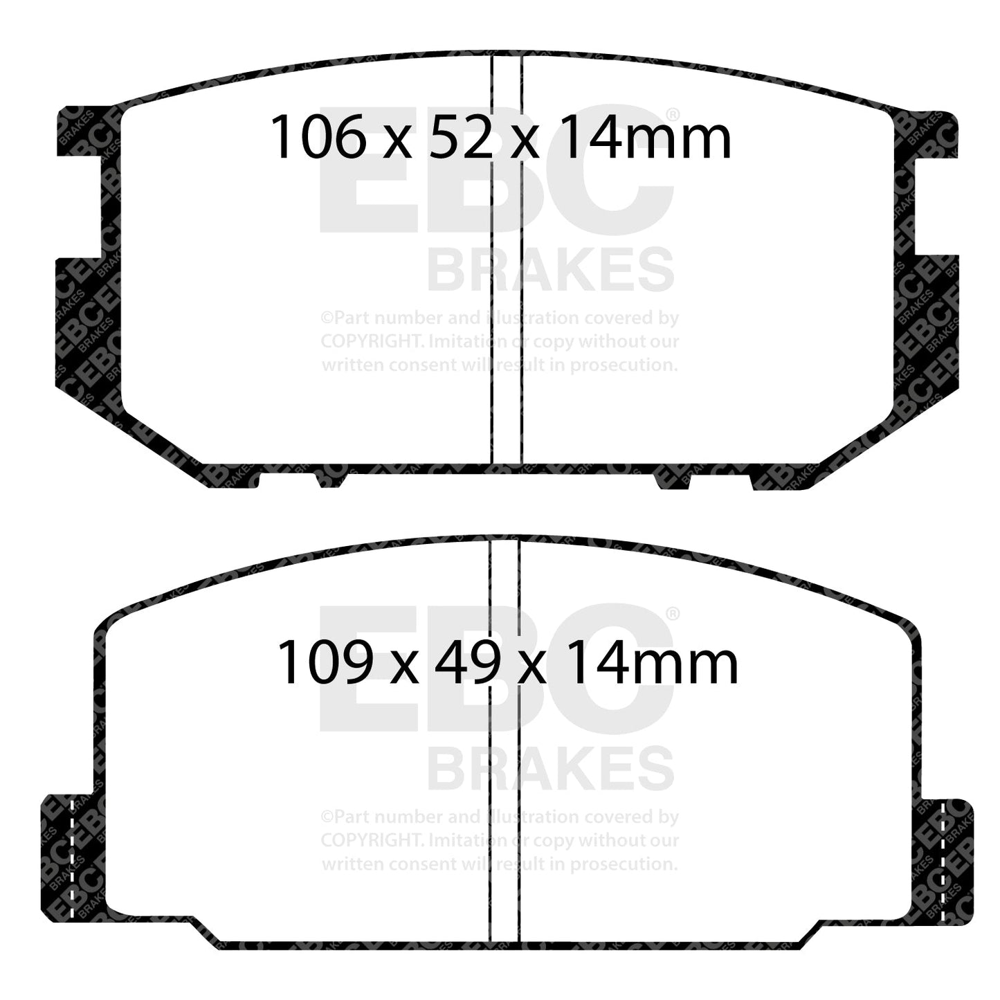 EBC Brakes Pad and Disc Full vehicle Kit (PD40K1837)