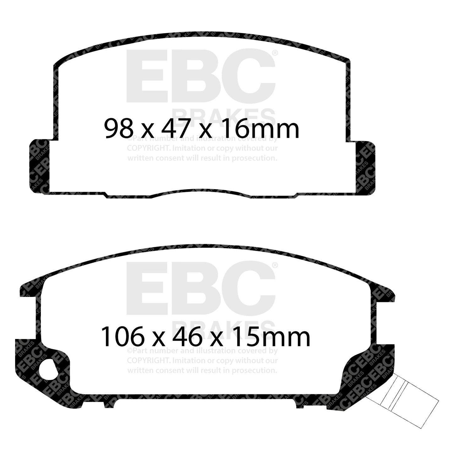 EBC Brakes Pad and Disc Kit (PD03KR703)
