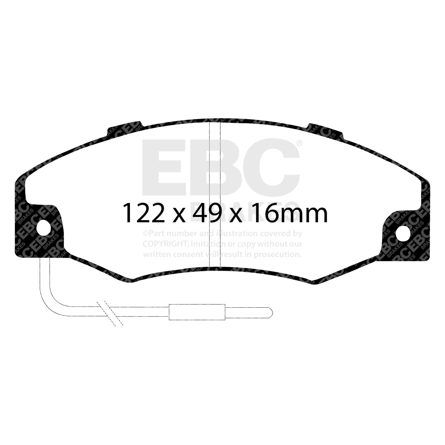 EBC Brakes Pad and Disc Kit (PD03KF1043)