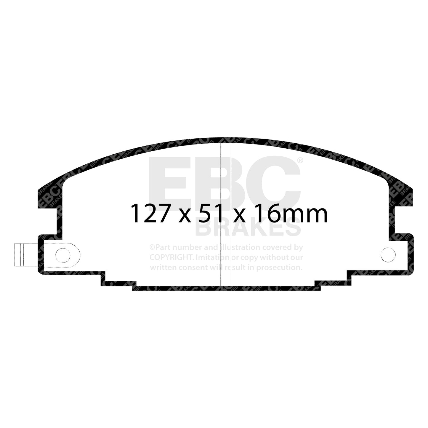 EBC Brakes Ultimax Pad and Plain Disc kit (PDKF974)
