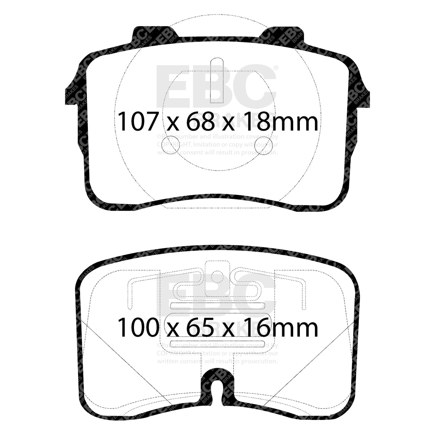 EBC Performance Pack Pad & Line Kit with Yellowstuff Pads (PLK1333)