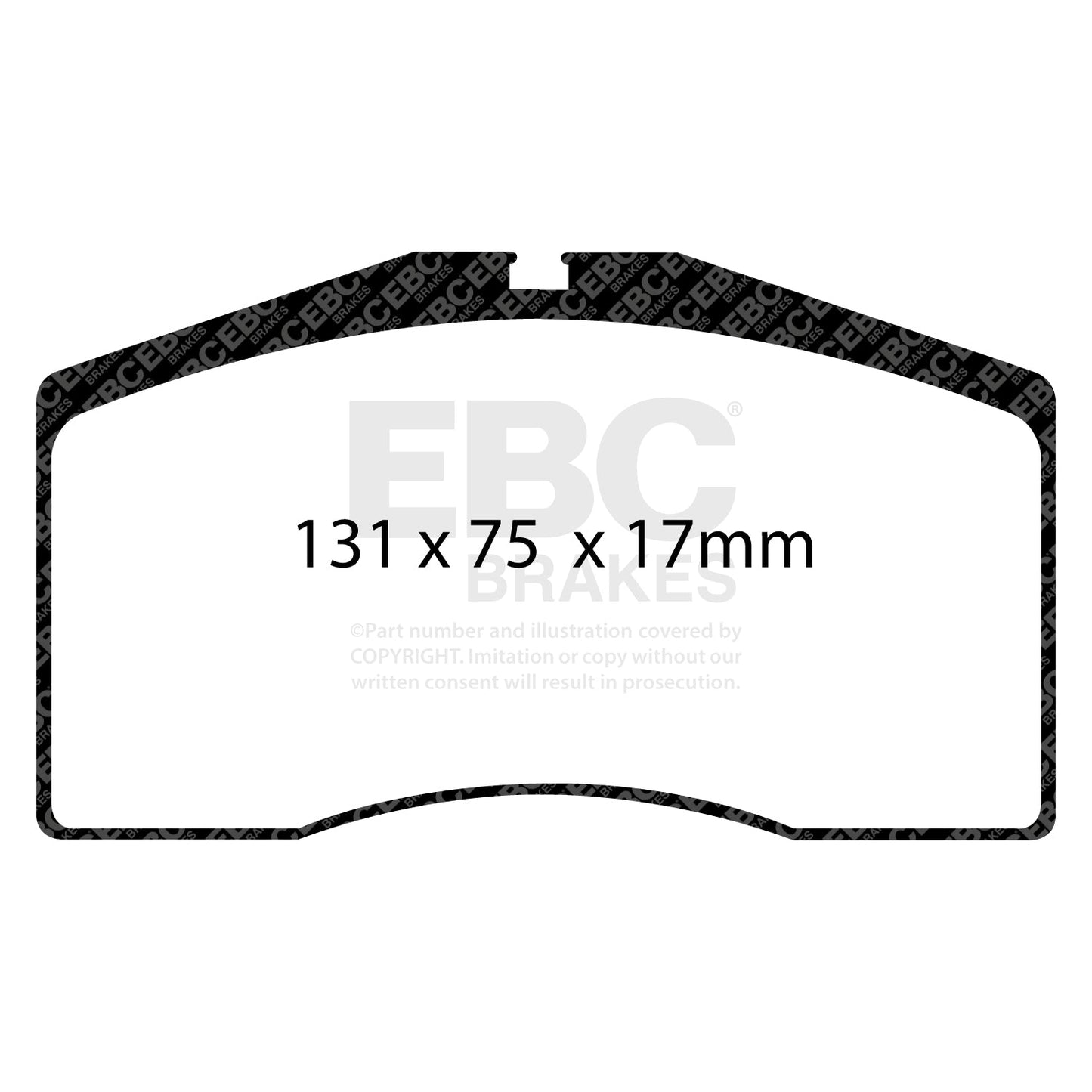 EBC RPX Track pads for Alcon  TA4  4484   (DP8997RPX) Front
