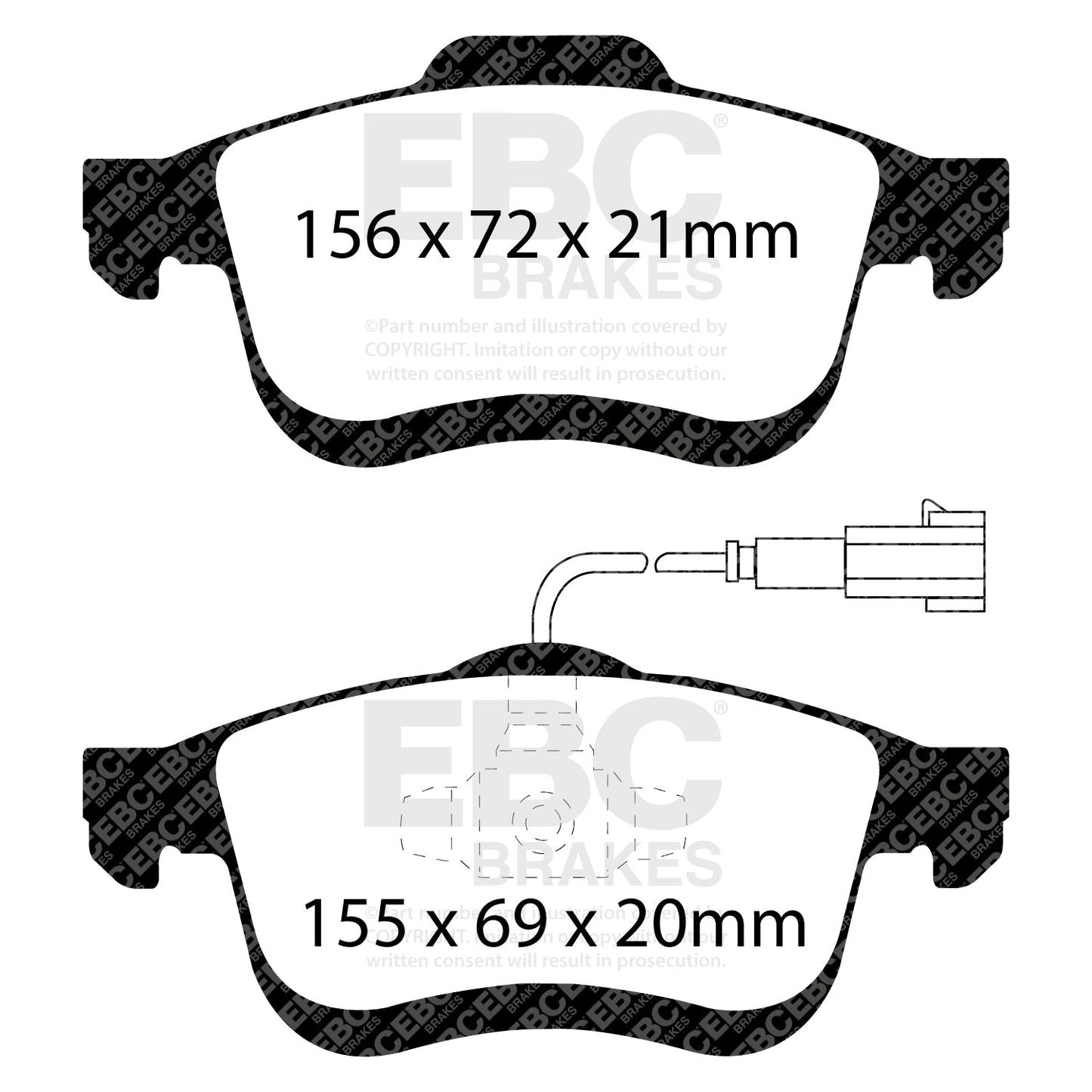 EBC Brakes Pad and Disc Kit (PDKF1045)
