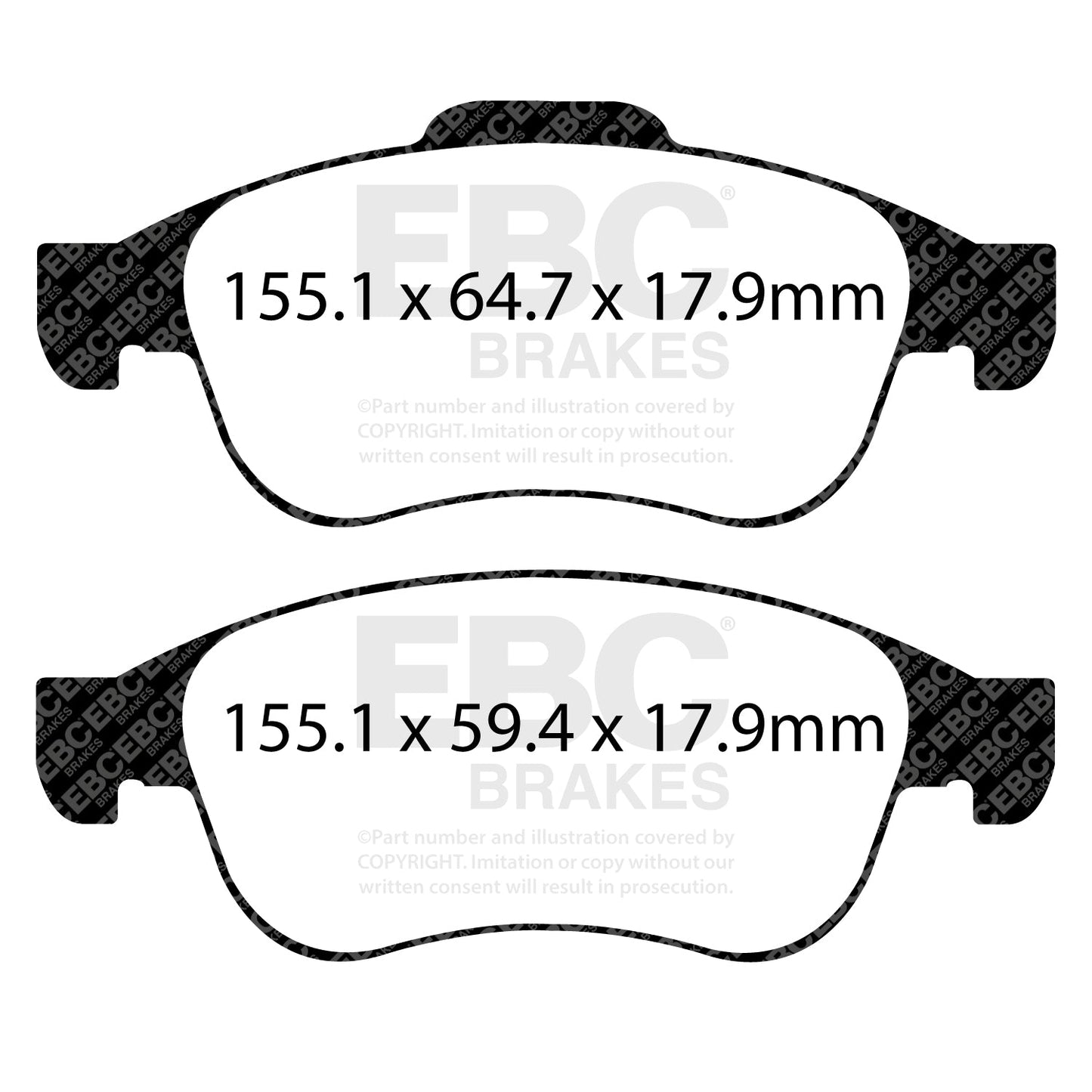EBC Brakes Pad and Disc Kit (PD11KF1222)