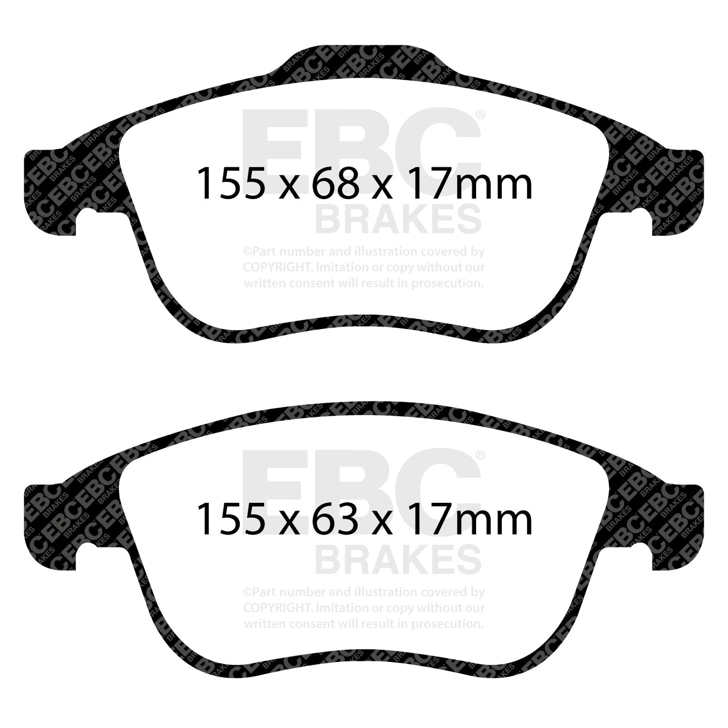 EBC Brakes Pad and Disc Kit (PD08KF636)
