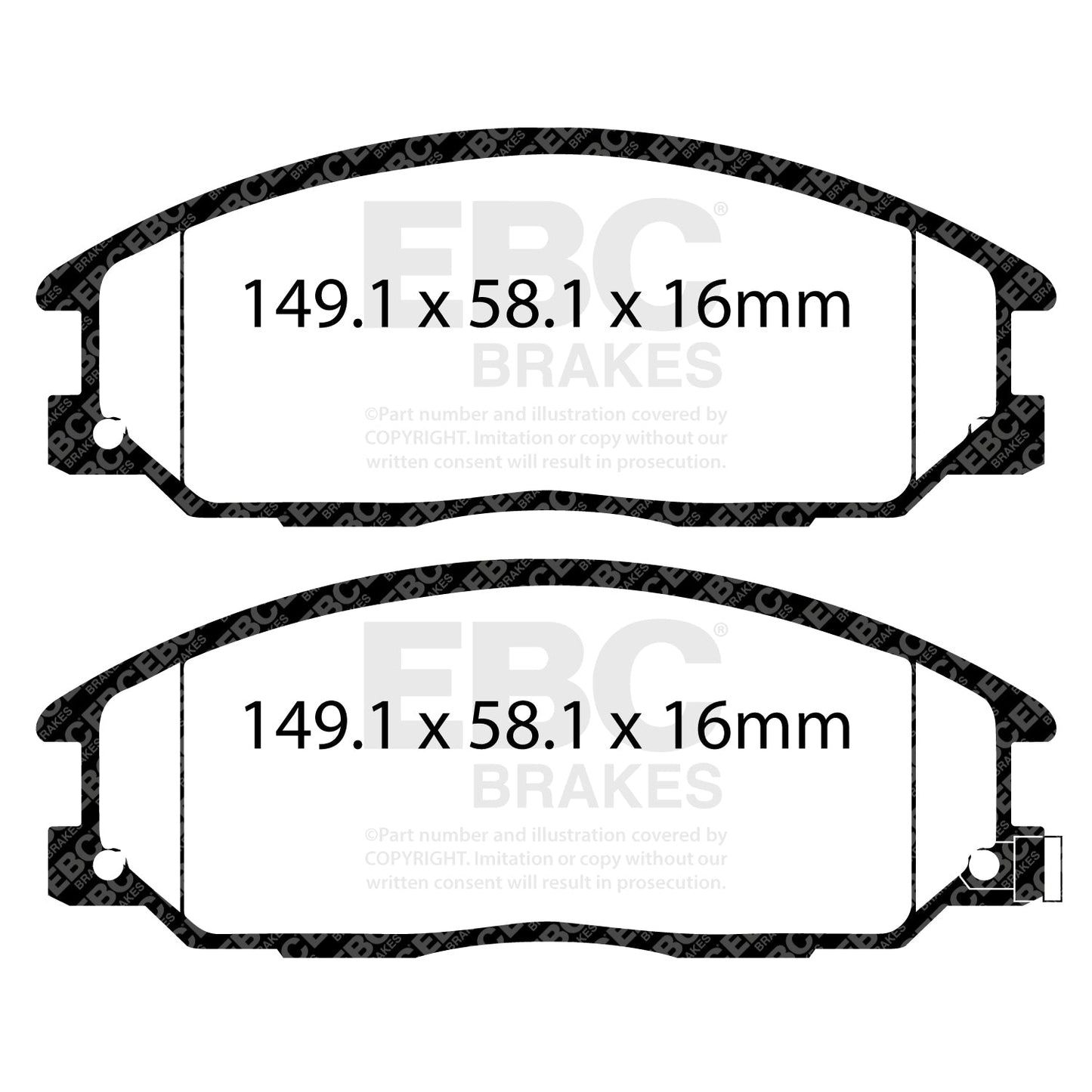 EBC Brakes Pad and Disc Full vehicle Kit (PD40K1751)