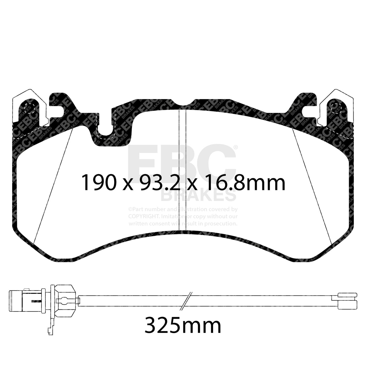 EBC Performance Pack Pad & Line Kit with Yellowstuff Pads (PLK1905)