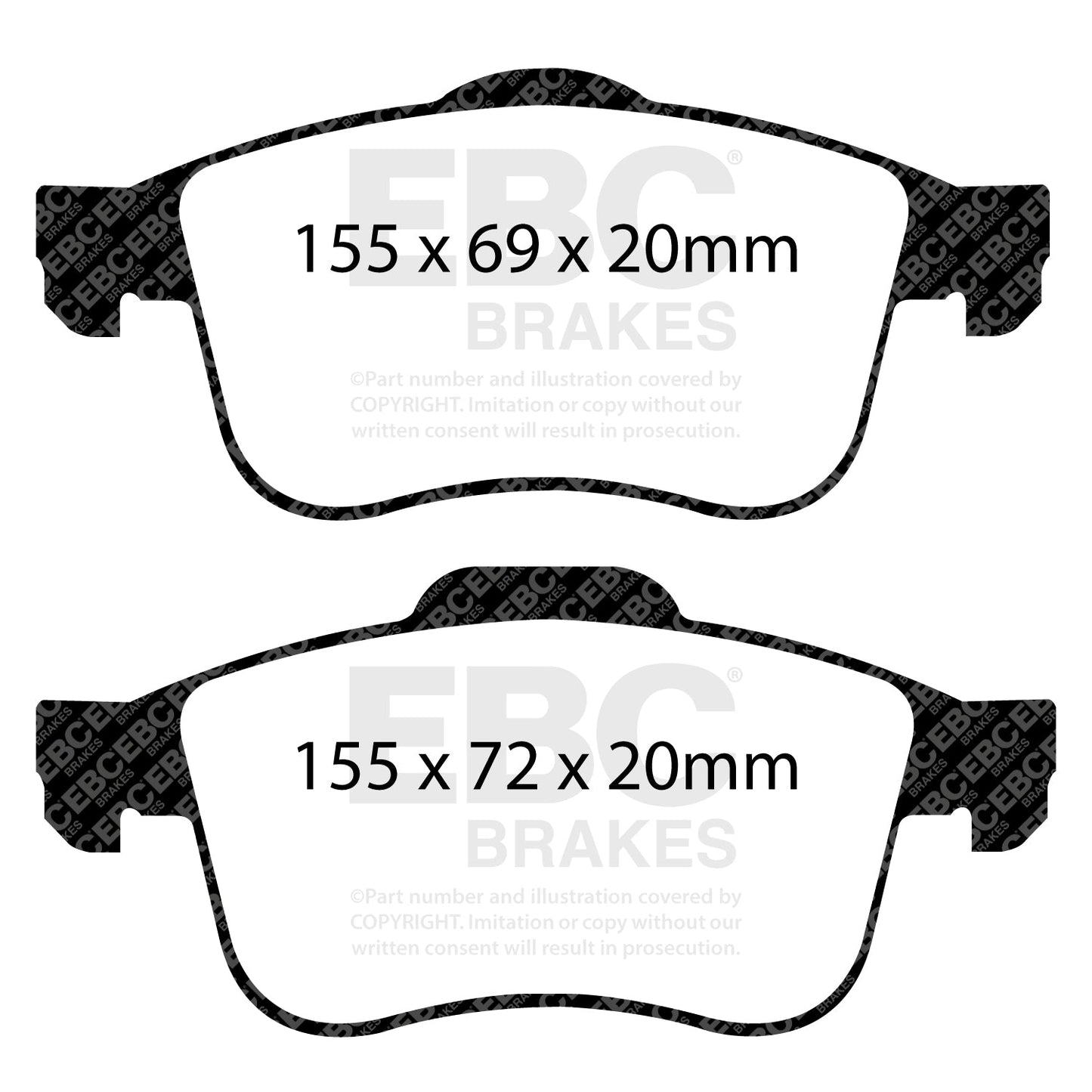 EBC Brakes Pad  and  Disc Kit (PD01KF047)