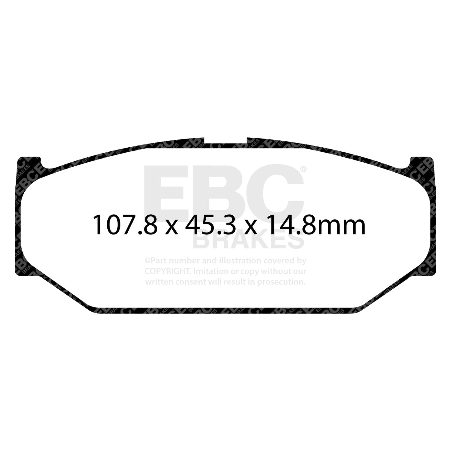 EBC Ultimax OE Replacement Brake Pad Set (DPX2104)