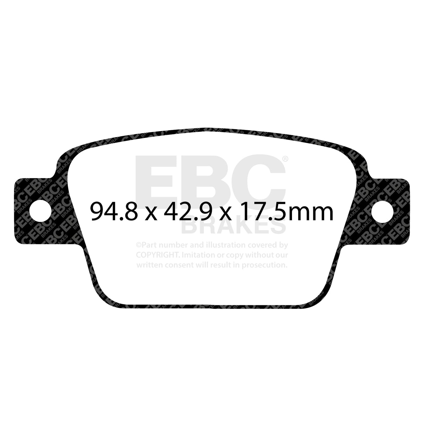 EBC Greenstuff 2000 Series Sport Brake Pad Set (DP22107)