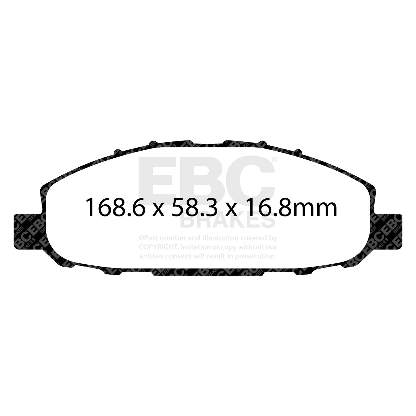 EBC Ultimax OE Replacement Brake Pad Set (DPX2116)