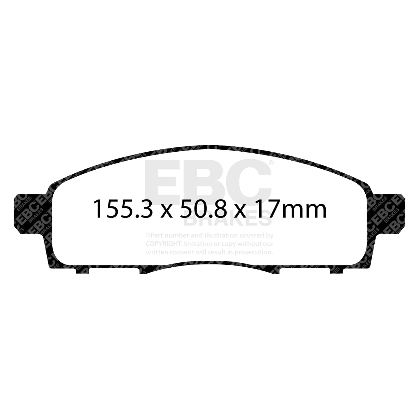 EBC Ultimax OE Replacement Brake Pad Set (DPX2122)