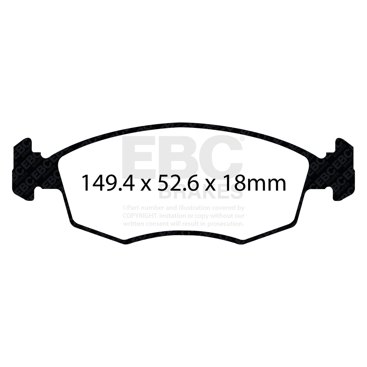 EBC Ultimax OE Replacement Brake Pad Set (DPX2142)