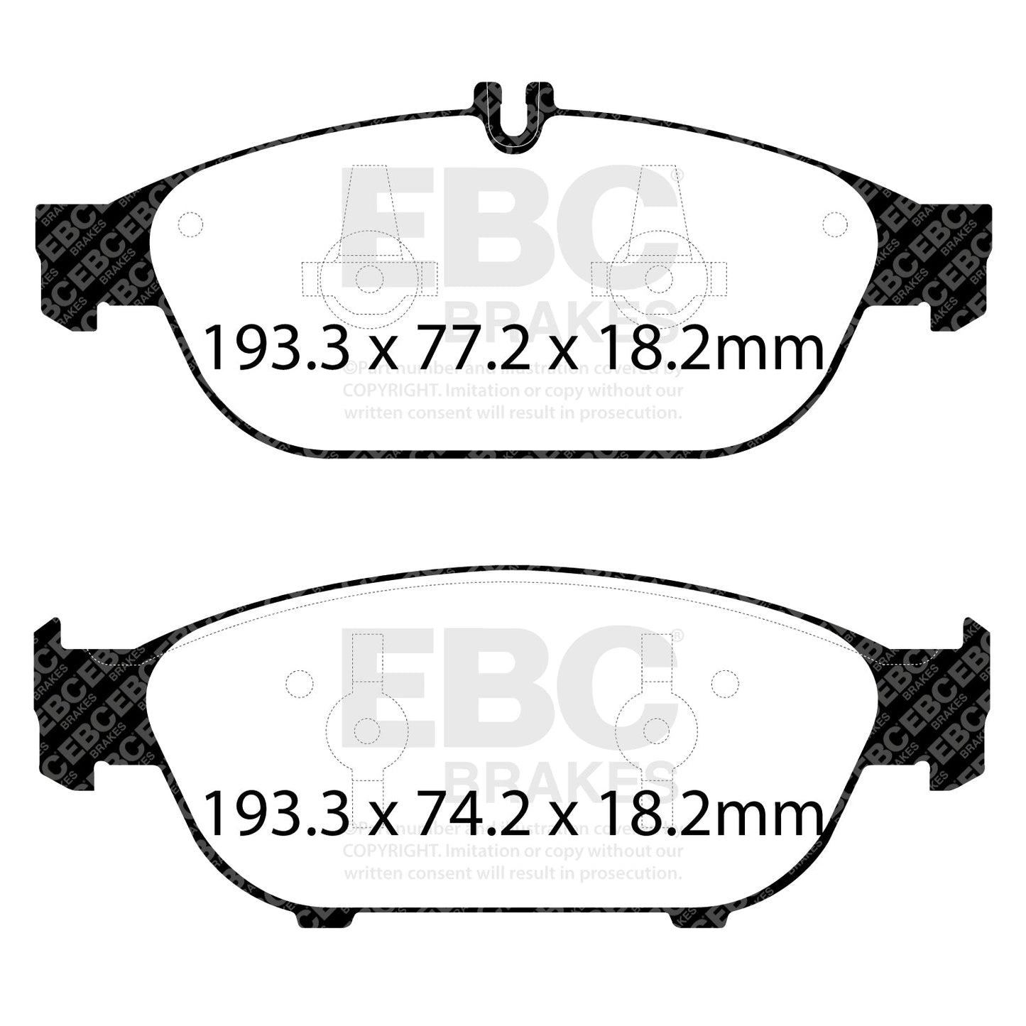 EBC Redstuff 3000 Series Sport Brake Pad Set (DP32169C)