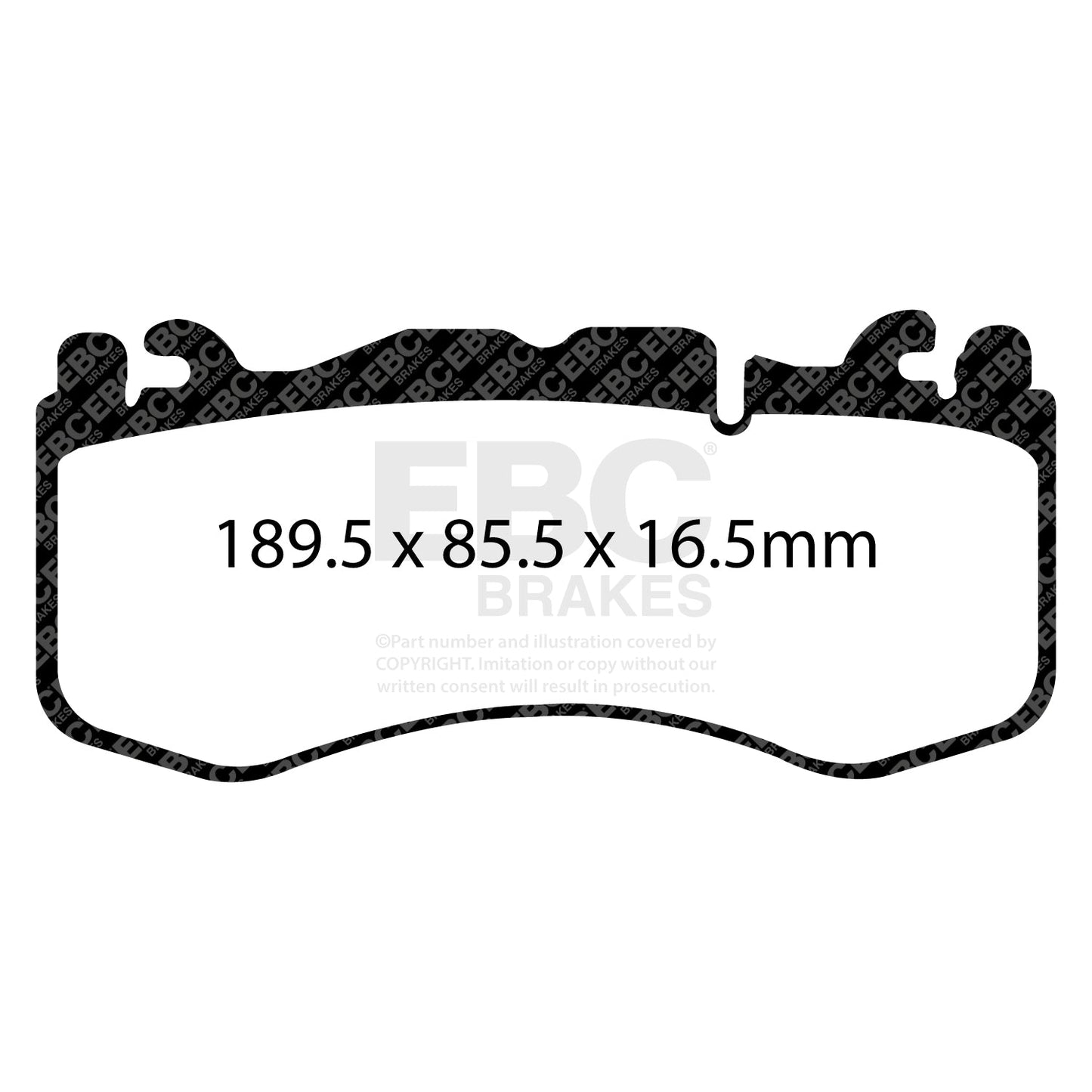 EBC Yellowstuff 4000 Series Street and Track Brake Pad Set (DP42174R)
