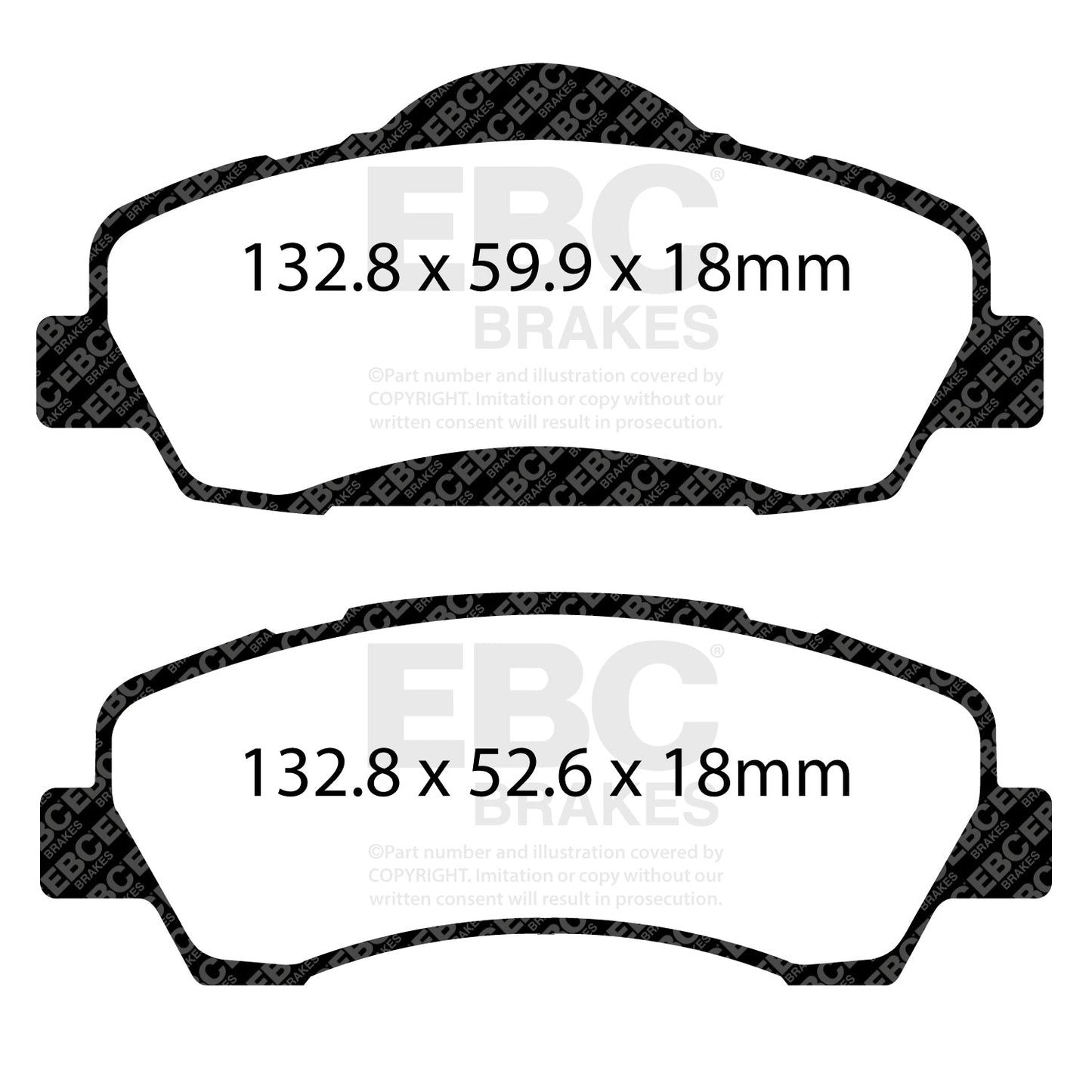 EBC Ultimax OE Replacement Brake Pad Set (DPX2177)