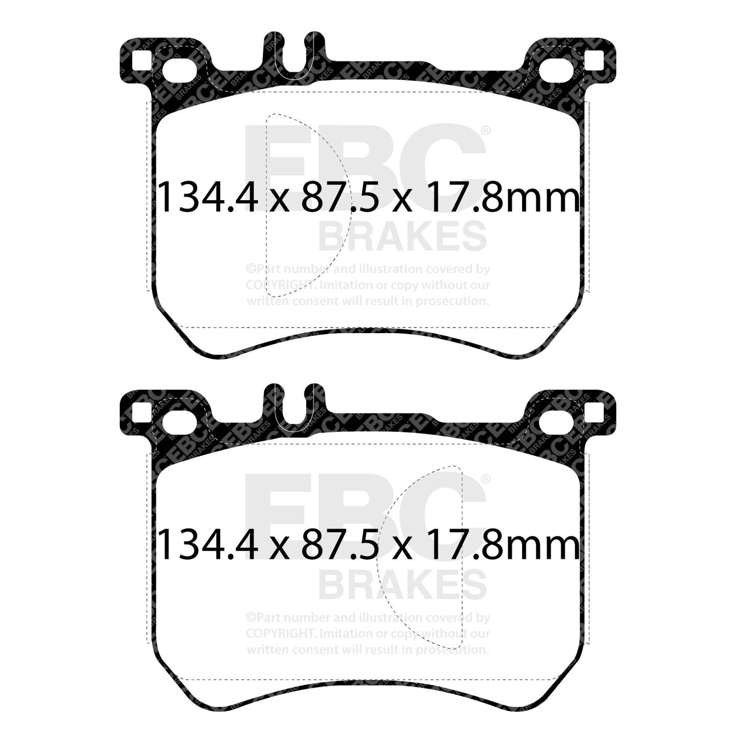 EBC Redstuff 3000 Series Sport Brake Pad Set (DP32179C)