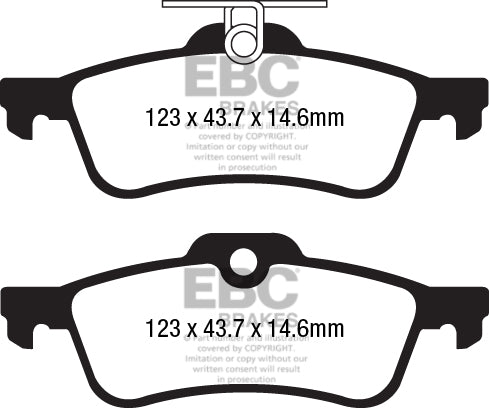 EBC Brakes Orangestuff Pad and GD Disc Kit (PD15KR630)