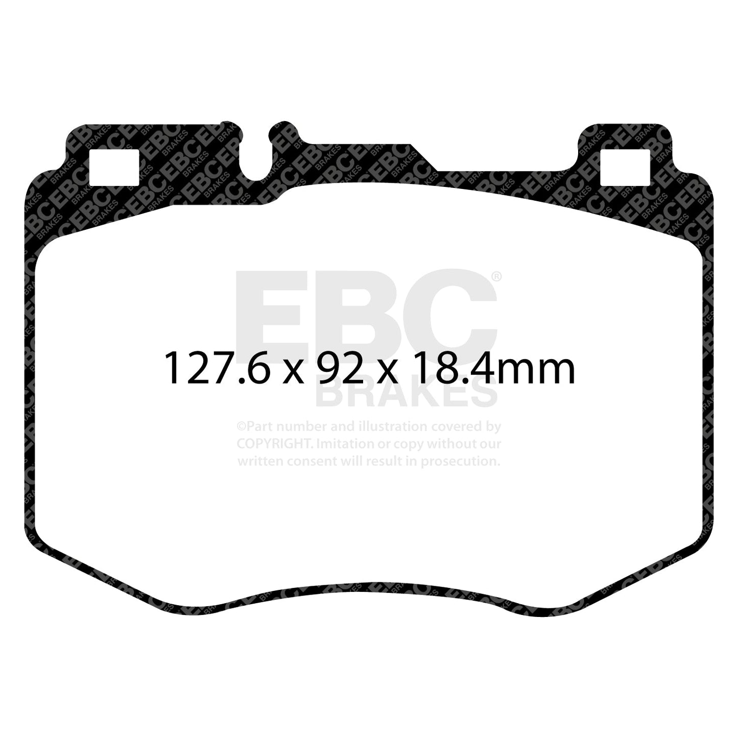 EBC Yellowstuff 4000 Series Street and Track Brake Pad Set (DP42210R)