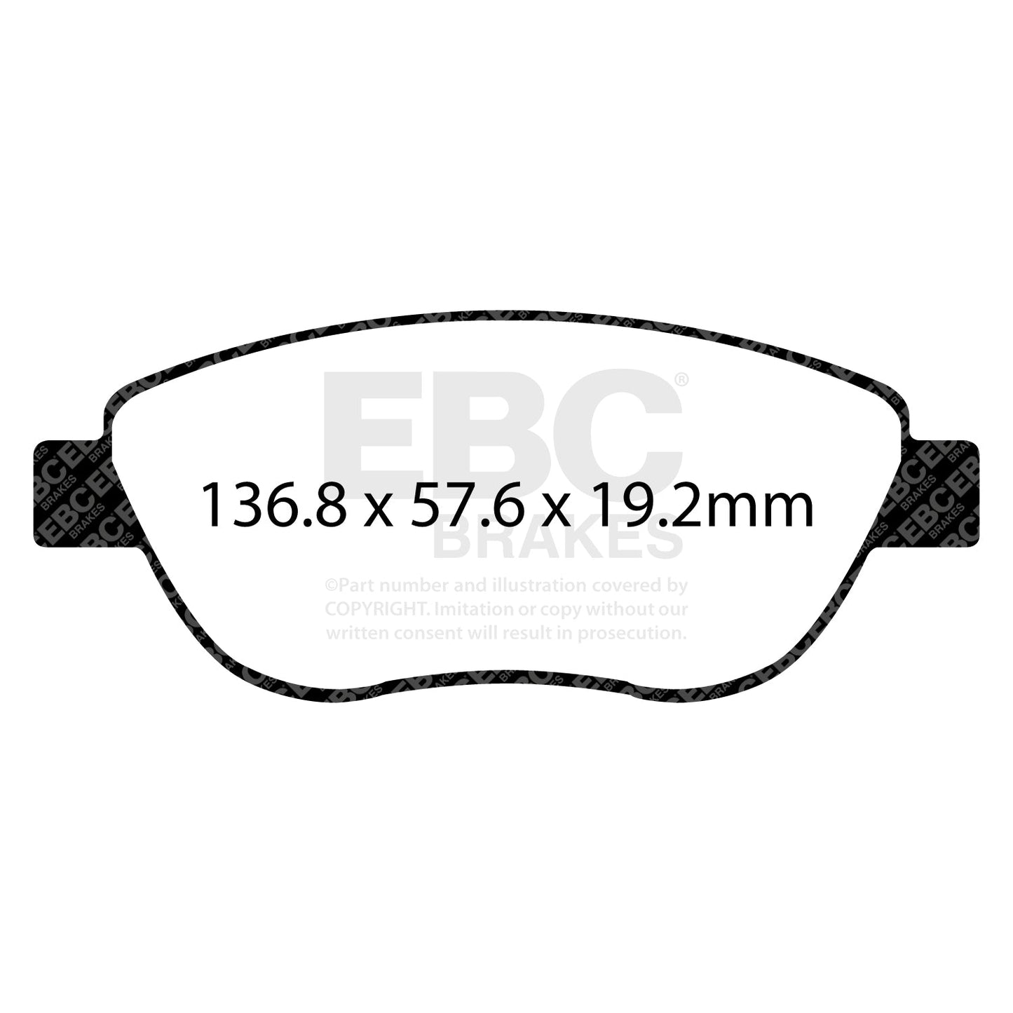 EBC Ultimax OE Replacement Brake Pad Set (DPX2212)
