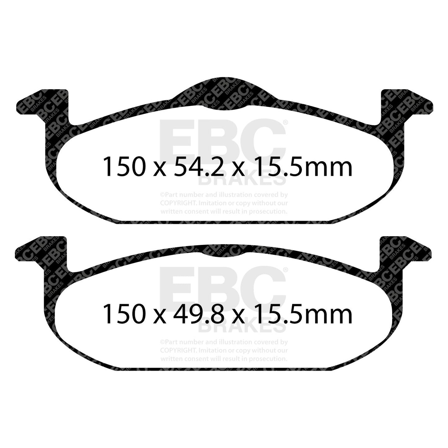 EBC Greenstuff 2000 Series Sport Brake Pad Set (DP22220)
