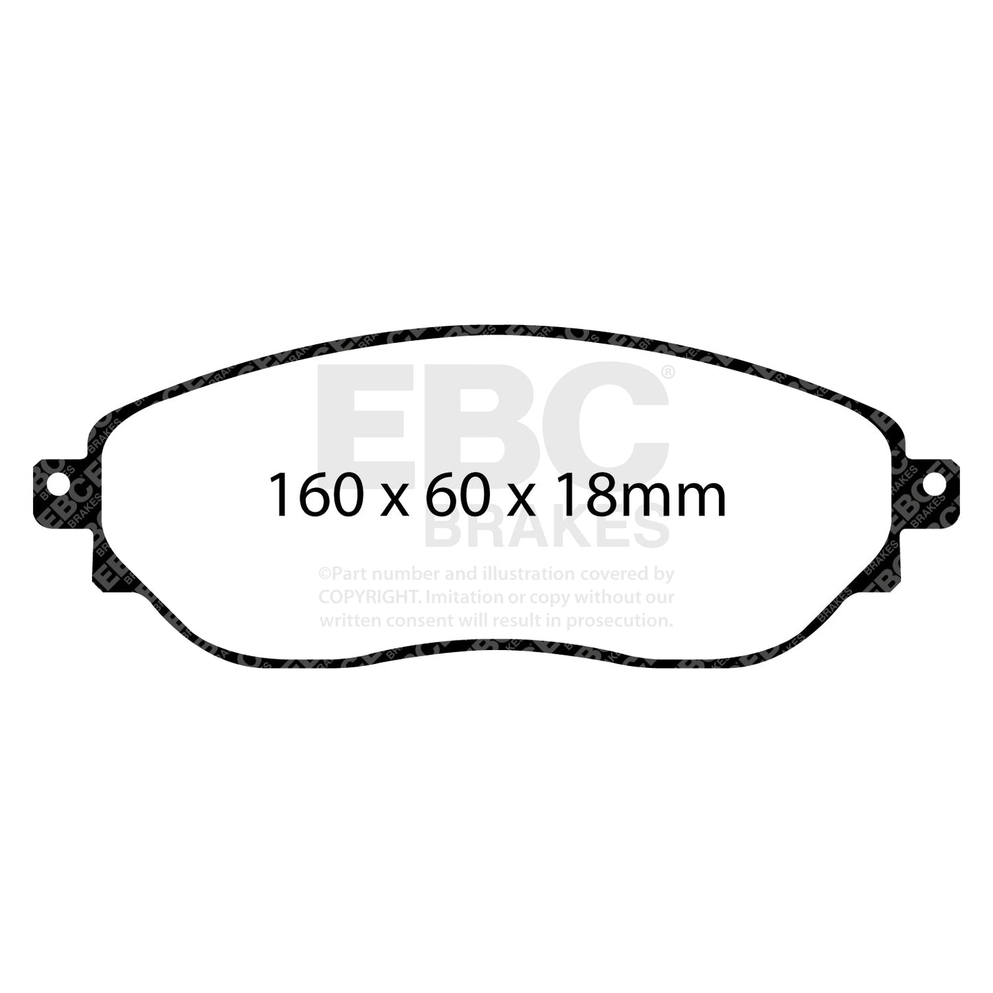 EBC Ultimax OE Replacement Brake Pad Set (DPX2226)