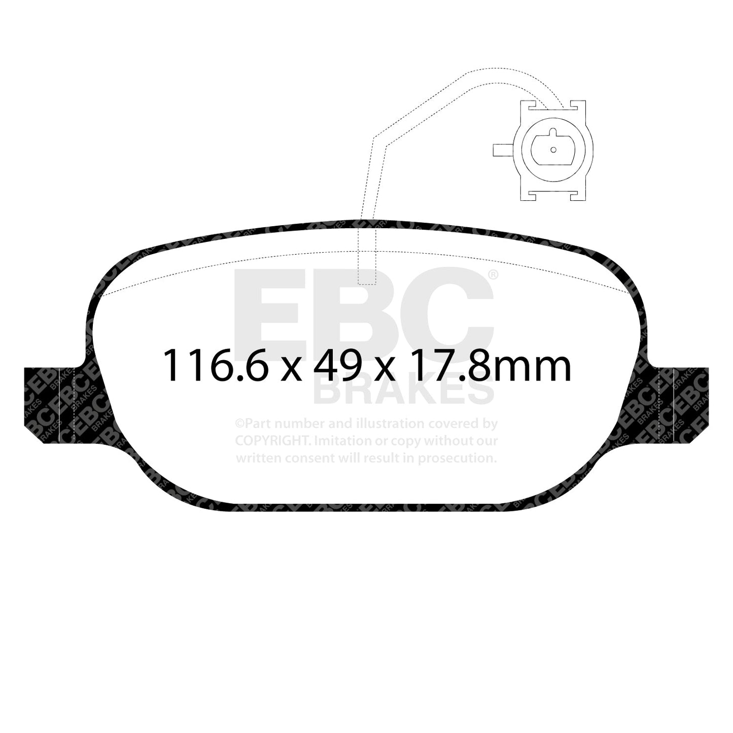 EBC Greenstuff 2000 Series Sport Brake Pad Set (DP22236)