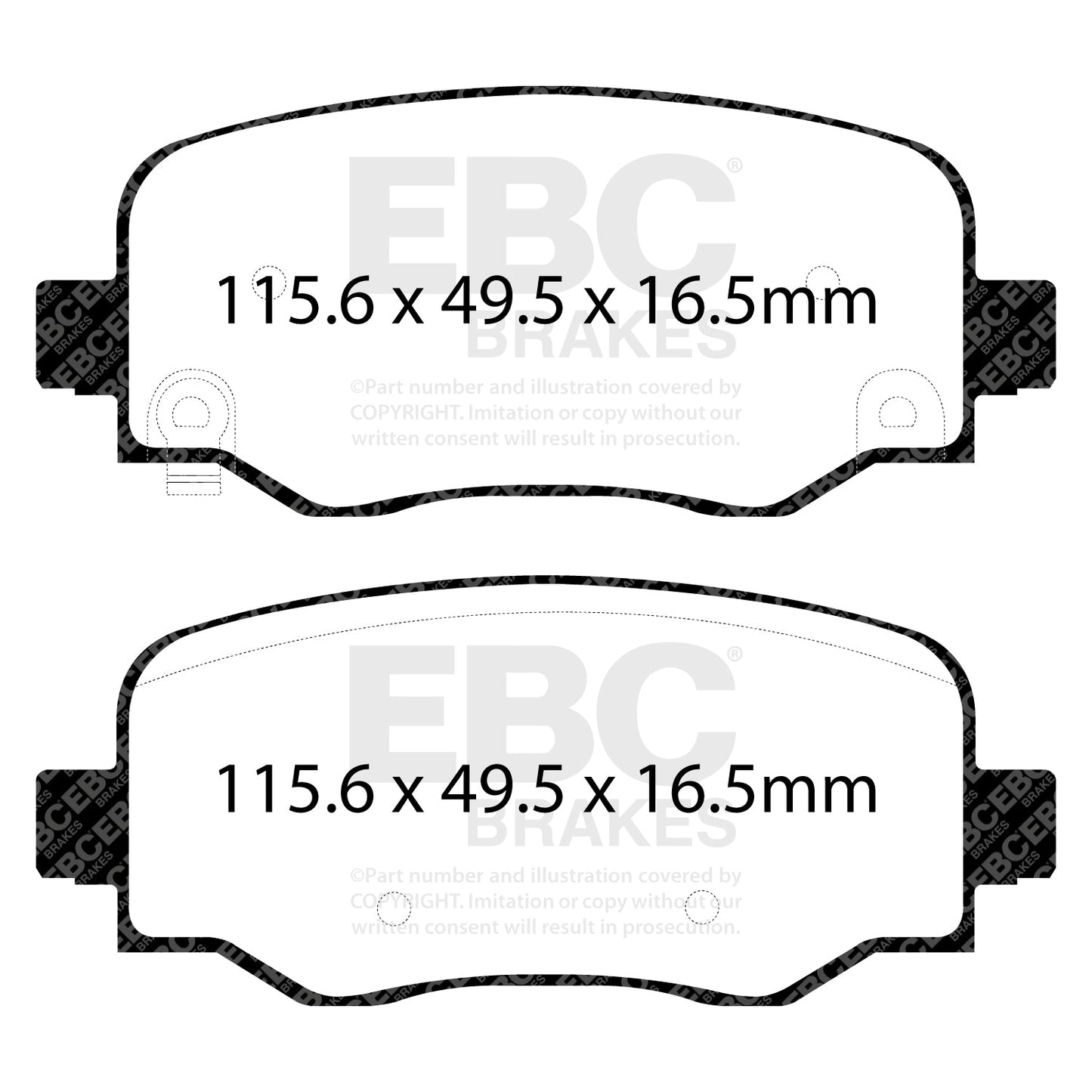 EBC Greenstuff 2000 Series Sport Brake Pad Set (DP22237)