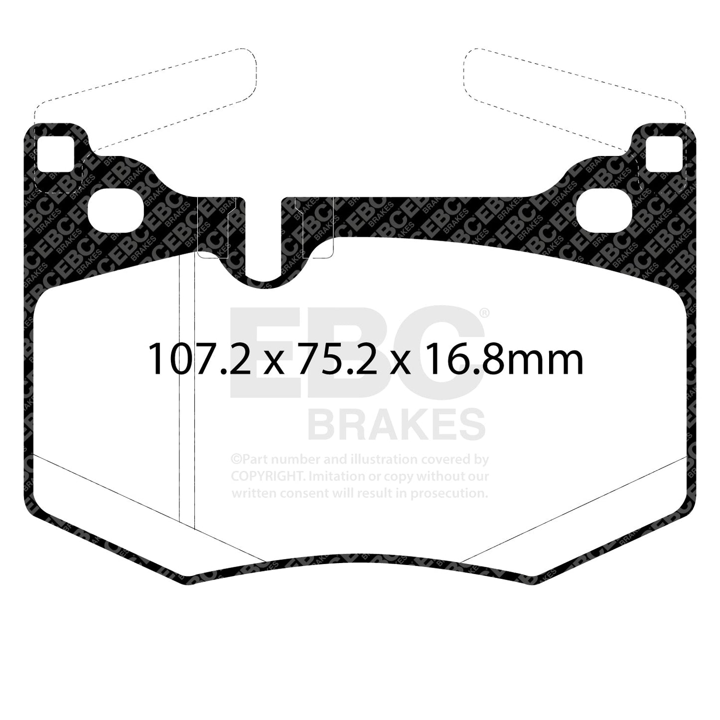 EBC Bluestuff NDX Trackday Brake Pad Set (DP52261NDX)